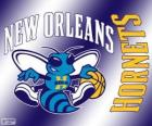 Λογότυπο Νέα Ορλεάνη Hornets, ΗΠΑ ομάδα. Νοτιοδυτική Κατηγορία, Δυτική Περιφέρεια